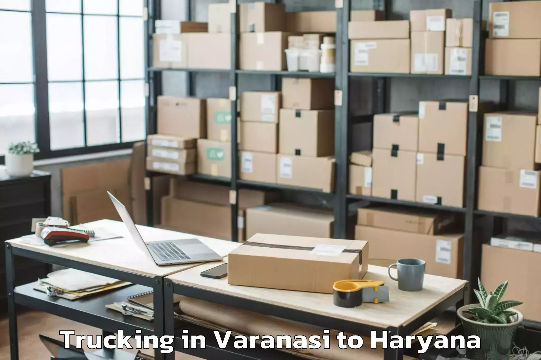 Varanasi to Ambience Mall Gurgaon Trucking Booking